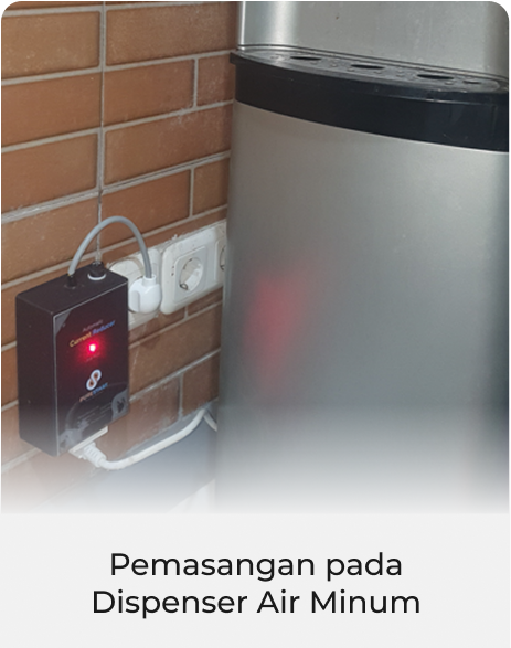 pemasangan pada dispenser